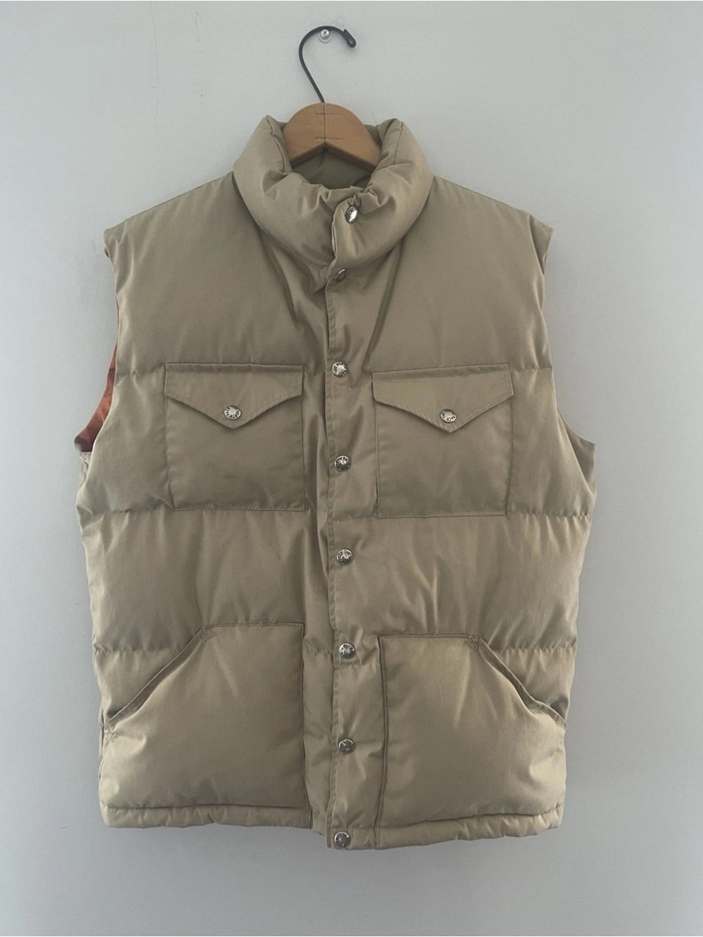 70s TNF Brown Label Down Vest Size Medium